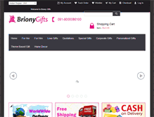 Tablet Screenshot of brionygifts.com